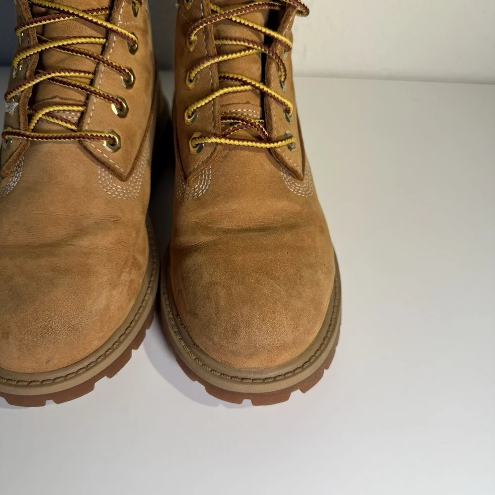Timberland 12709 Wheat Nubuck Lace Up Boots Youth US Size‎ 1.5M